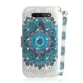 thumbnail image 2 of Case for LG K41S/K51S Cover Magnetic 3D Pattern Wallet Flip Case With Strap - Peacock, 2 of 5