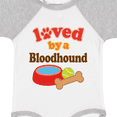thumbnail image 4 of Inktastic Bloodhound Loved by a (dog Breed) Boys or Girls Baby Bodysuit, 4 of 5