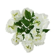 Mainstays 20 inch Artificial Flower, Wisteria Bouquet, White Color. Indoor Use.