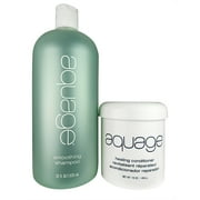 Aquage Smoothing Shamp. 35 oz and Healing Cond. 16 oz DUO with Sea Botanicals