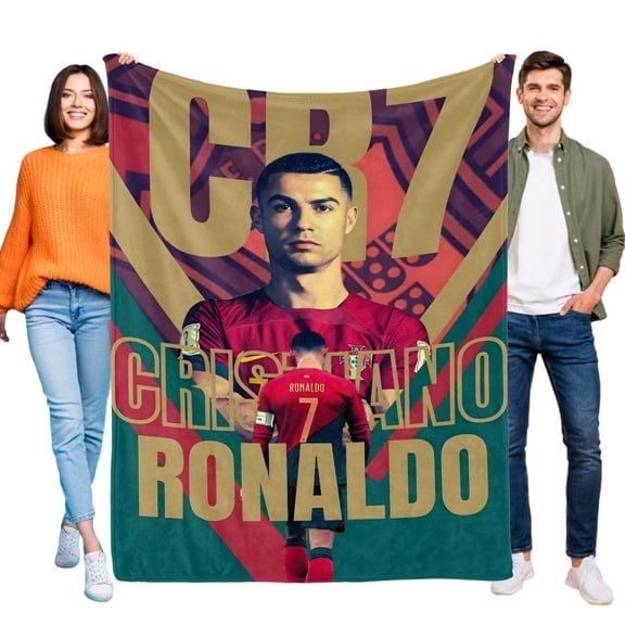 Cristiano Ronaldo Flannel Blanket 39*59 inch Soft And Comfortable With Clear Patterns And Easy Cleaning