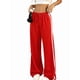 thumbnail image 2 of Pantalones Deportivos Holgados de Pierna para Mujer, Tiro Bajo, Estilo Y2K, con Cordón Ajustable Rojo L, 2 of 10