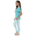 thumbnail image 2 of Just Love Women Sleepwear Jogger Sets Woman Pajamas (Buffalo Plaid - Blue White, 3X), 2 of 3