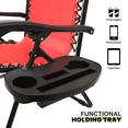 Magshion Zero Gravity Chair Set of 2 Folding Lounge Chair with Canopy Shade & Cup Holder