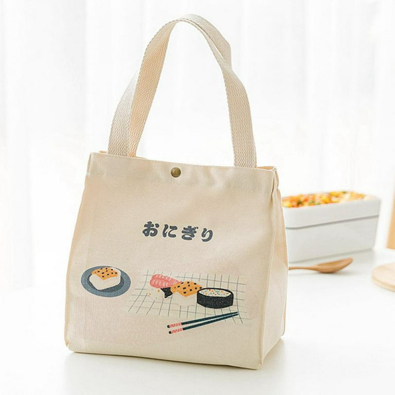 1pc Cartoon Cute Tote Bag, Insulated Lunch Bag, Lunch Box Bag