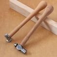 thumbnail image 5 of AOOOWER Ball Peen Hammer with Wooden Handle and Shock Reduction Grip for Metal Rivet, 5 of 16