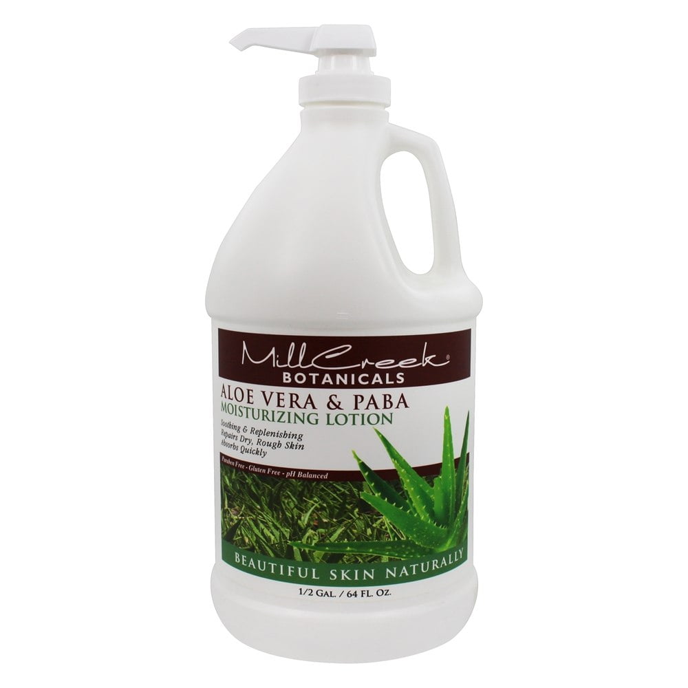 Mill Creek Botanicals Aloe Vera & PABA Moisturizing Lotion 64 fl