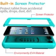 thumbnail image 5 of SUPNICE Kids Case for iPad 2 3 4 （Old Model）- Built-in Screen Protector, Shockproof Handle Stand Kids Friendly Protective Case for iPad 2nd 3rd 4th Generation, Turquoise, 5 of 8