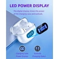 thumbnail image 5 of BYDTOOPCBD Auriculares inalámbricos P1 PRO, auriculares inalámbricos Bluetooth con micrófonos de llamada transparentes, ajuste cómodo, auriculares impermeables IPX7 de larga duración de batería, tiemp, 5 of 5