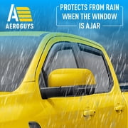 AEROGUYS Extra Durable Window Deflectors In-Channel Window Visors Rain Guards Fit for Ford Ranger 2024-2026 SuperCrew, Sun Visors, Wind Vent Visors, vent shades, Exterior Car Accessories-4 pcs AG0748
