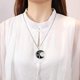 thumbnail image 3 of Moon Natural Stone Tree Of Life Necklace--style5-Model code 30769 style5, 3 of 5
