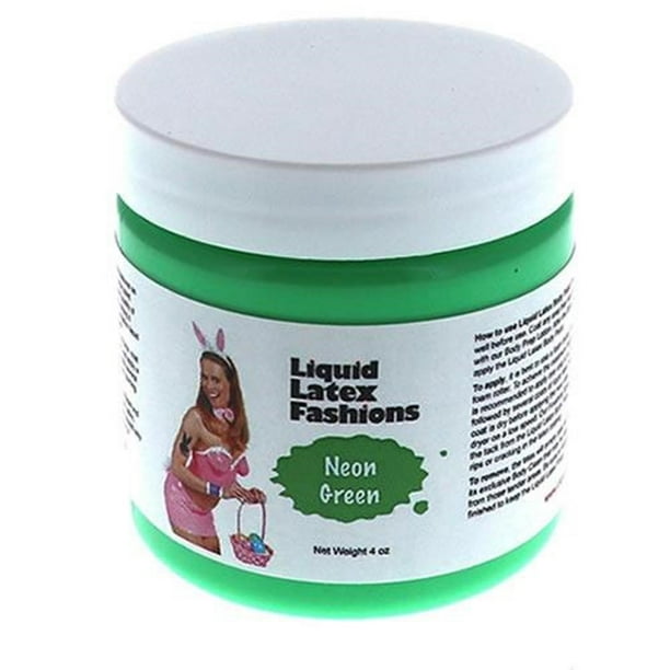 Liquid Latex Body Paint Neon Green 4oz Ammonia Free Fashions Walmart