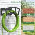 thumbnail image 3 of OLV Garden Hose Wall Holder,Outdoor Heavy Duty Metal Hanger,Holds 125ft/95lb Water Pipe,Sturdy Detachable Hose Storage Organizer Reel Rack, 3 of 9