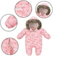 thumbnail image 6 of Esaierr Baby Winter Bodysuit Jumpsuit for Boys Girls Printing Cute Rompers Toddler Hooded One Piece Snowsuit Infant Crawling Clothing 3M-3Y Baby Thick Warm Cotton Jacket, 6 of 9