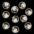thumbnail image 2 of veasfak 10 Pcs Boutons Ronds en Plastique Perle pour Couture Robe de Mariée 10mm, 2 of 9