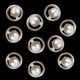 thumbnail image 2 of 10 piezas de botones de mango de metal con perla de plástico para manualidades de costura de vestidos de novia Plata Macarena Botones redondos de vástago de la perla, 2 of 8