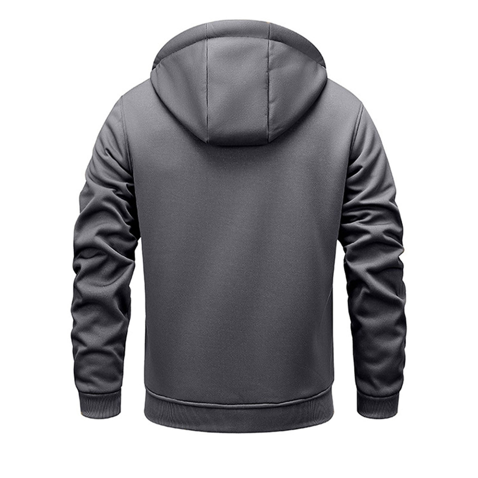 Manteau Polaire Doublé Avec Capuche Pour Homme - Noir, Neuf Avec étiquettes