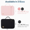 thumbnail image 3 of Aisboks Black Laptop Sleeve 16''-17.3'',Zipper Laptop Bag,17''Laptop Case Compatible with HP,LG,Dell,Lenovo,Asus,Acer Notebook,Shockproof Soft Padded Cover Carrying Computer Bag, 3 of 7