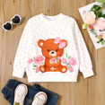 thumbnail image 1 of PatPat Toddler Girl Bear Style Childlike Sweatshirt, 1 of 6