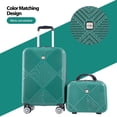 thumbnail image 3 of Tripcomp Luggage Sets 2 Piece Suitcase Set (14/20/)Hardside Suitcase with Spinner Wheels Lightweight Carry On Luggage(Dark Green), 3 of 9