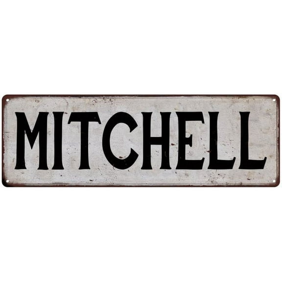 MITCHELL Vintage Look Rustic Chic Metal Sign 6x18 106180036836