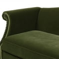 thumbnail image 3 of Elaine Camel Back Sofa Nailhead Accents, Olive Green, 3 of 10