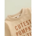 thumbnail image 5 of Newborn Baby Halloween Outfits Boy Girl Pumpkin Patch Romper Long Sleeve Sweatshirt Jumpsuits Fall Winter Clothes 0-18M, 5 of 8