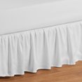thumbnail image 2 of Your Zone Ruffled Microfiber Bed Skirt, White, Full/Queen, 2 of 4