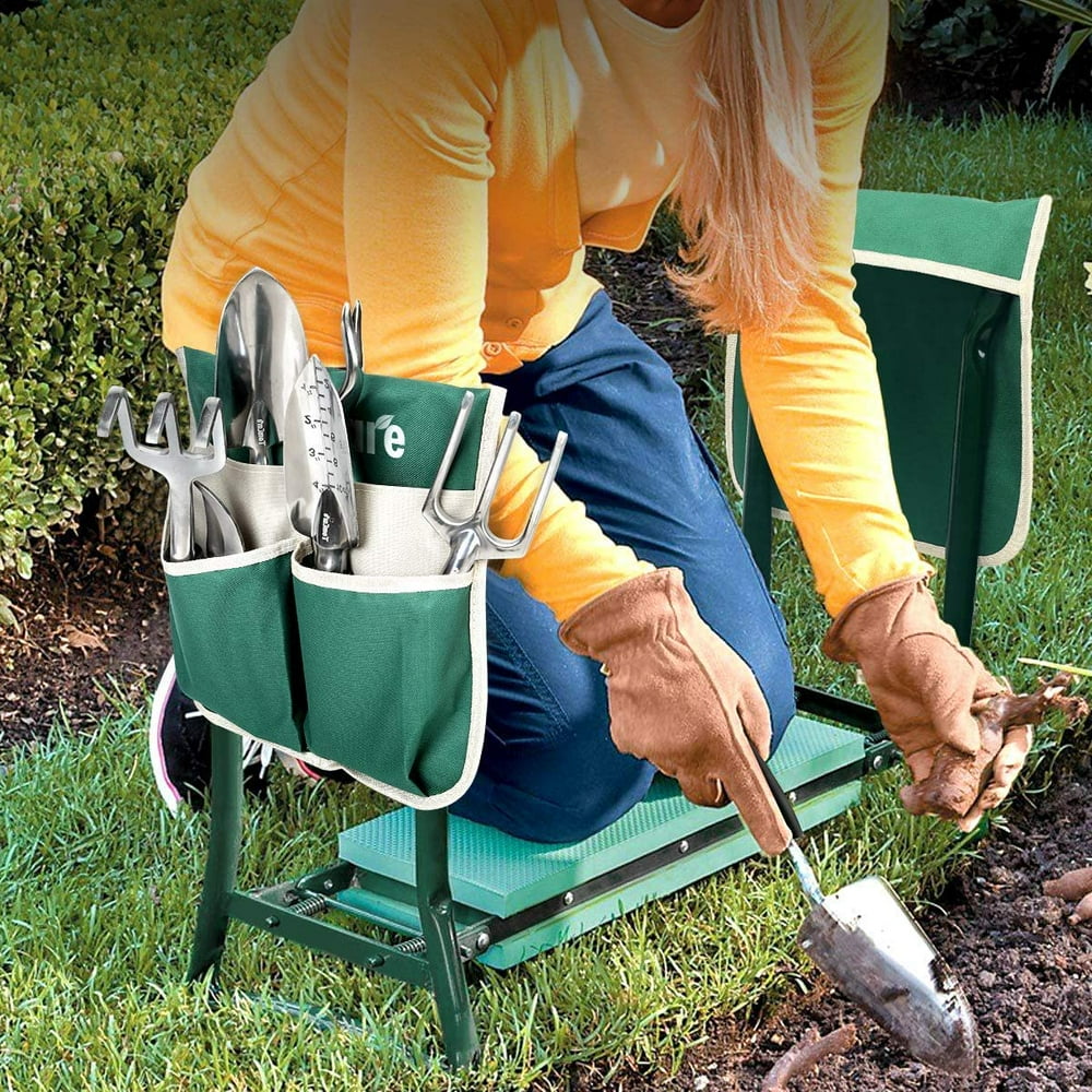 TomCare Upgraded Garden Kneeler Seat Widen Soft Kneeling Pad Garden