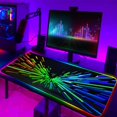 thumbnail image 1 of Alfombrilla de ratón Razer RGB grande para juegos de Anime, alfombrilla LED para ratón, accesorios para jugadores, alfombrilla de escritorio para PC con mesa LOL retroiluminada LIUWENJING unisex, 1 of 2