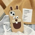 thumbnail image 6 of for iPhone 13 Pro Max Case Kawaii Bunny Phone Cases,Cute 3D Cartoon Cool Rabbit Phone Case Soft Silicone Shockproof Protective Case Funny for iPhone 13 Pro Max Women Girls, 6 of 15