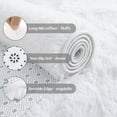 thumbnail image 4 of YJ.GWL Soft Fluffy Bedroom Rugs Shaggy Plush Area Rug for Living Room Home Decor Floor Carpet, 6'x9',White, 4 of 7