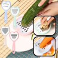 thumbnail image 2 of CHUANK WOXINDA Mini Grater Multi Purpose Vegetable Cutter 4 Piece Set Stainless Steel Cheese Grater And Vegetable Shredder Can Be Used For Vegetables Fruit Handheld Shredder Cutter Shredd, 2 of 7