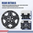 17" Set of 4 Hubcaps Wheel Rims Cover for 2013-2018 Toyota Rav4 Compatible with Steel Wheels Snap on Installation(17-inch,Black Lacquer& Blue Lacquer)