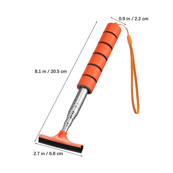 LEXSOMEO Car Window Squeegee and Cleaning Brush for Windshield, Rear View Mirror, and Cleaning Tool