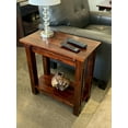 thumbnail image 5 of Solid Acacia Wood Architectural Recliner Table, Mahogany, 5 of 10