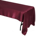 thumbnail image 6 of Efavormart 60x126" Rectangle BURGUNDY Wholesale SATIN Tablecloth Banquet Linen Wedding Party Restaurant Tablecloth, 6 of 9
