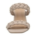 thumbnail image 2 of Dunes + CUSHIONAIRE Technology Women's Iris braided Heel Sandal +Memory Foam and Wide Widths Available, Nude 6, 2 of 5