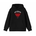 thumbnail image 4 of Dungeons & Dragons Red Dragon Chaotic Evil Boy's Black Sweatshirt-Small, 4 of 7