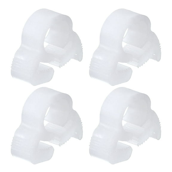 Uxcell 4 Pcs Plastic Hose Clamps, 5/16 Inch Heavy Duty Speedy Double Snap Grip Ratcheting Adjustable Clamp