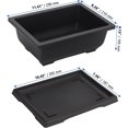 thumbnail image 2 of TRAHOO-3 Pack Large Plastic Bonsai Training Pots, 11 x 8 x 4 Inch Rectangular Bonsai Pot with Drainage Tray, Plant Flower Growing Bonsai Tree Planter for Garden, Yard, Home, 2 of 4