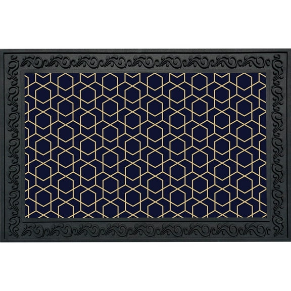 Briarwood Lane Blue Geometric Doormat