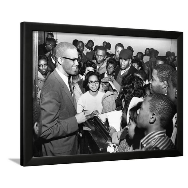 Malcolm X 1968 Framed Print Wall Art By Harmon Perry