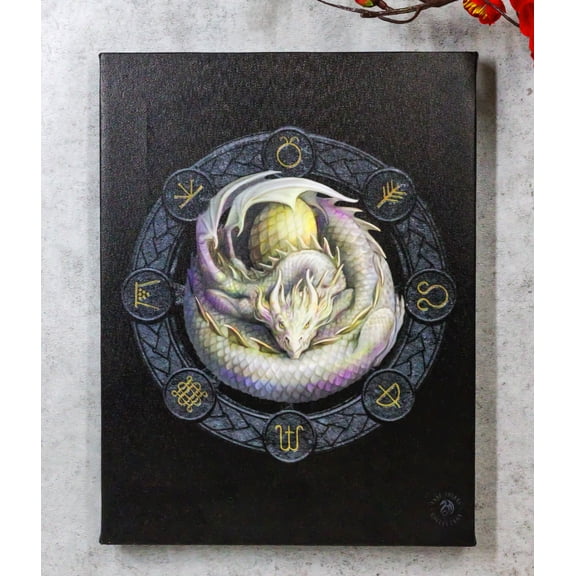 Anne Stokes Ostara Drake Sabbats Wheel of The Year Dragon Canvas Wall Decor