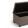 thumbnail image 3 of Atlin Designs Storage Ottoman in Fawn Brown, 3 of 5