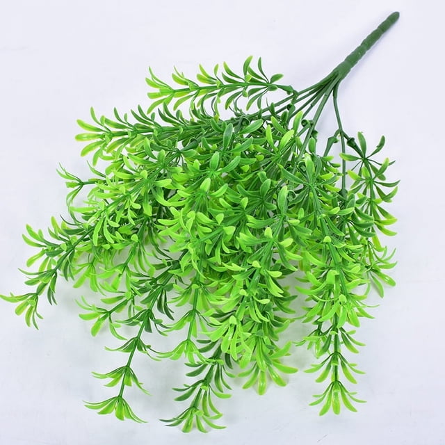 Xiao Hua 10 paquetes de pequeñas plantas artificiales falsas para decoración de interiores, para el hogar, la oficina, el baño, la granja