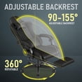 thumbnail image 3 of Gaming Chair,Ergonomic Computer Chairs for Adults with Footrest, PU Leather Office Chair with Adjustable Lumbar Support & Pocket Spring Cushion - Heavy Duty 400lb Capacity Gamer Chair(Black), 3 of 6