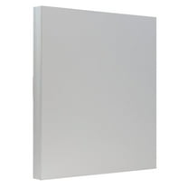 JAM Paper & Envelope Vellum Bristol Cardstock, 8.5 x 11, 50 per Pack, 110lb Grey