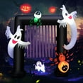 thumbnail image 1 of Costway 7.5FT Halloween Inflatable Archway Blow-up Festive Decoration for Backyard Porch, 1 of 10