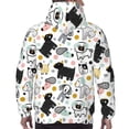 thumbnail image 7 of Pofeuu Funny Puppy Print Mens Casual Hooded Collar Drawstring Hoodies Pullover Sweatshirts Casual Long Sleeve Shirts-XX-Large, 7 of 7